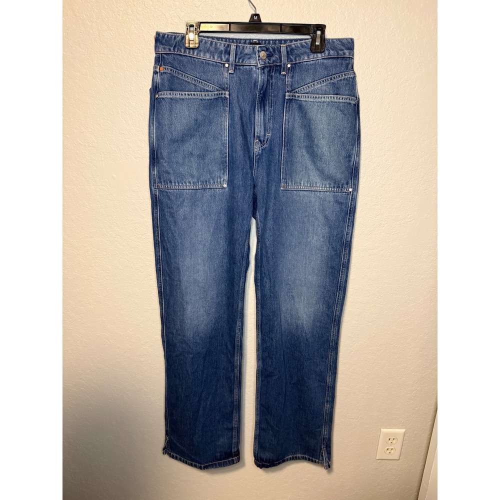 BOSS Women's Front Pocket Jeans Wide Leg Straight Leg New with Tags